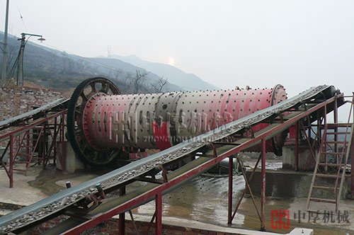 棒磨制沙機使用現場